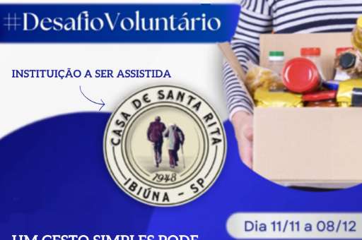 Doação de alimentos Casa de Santa Rita - Lar de idosos